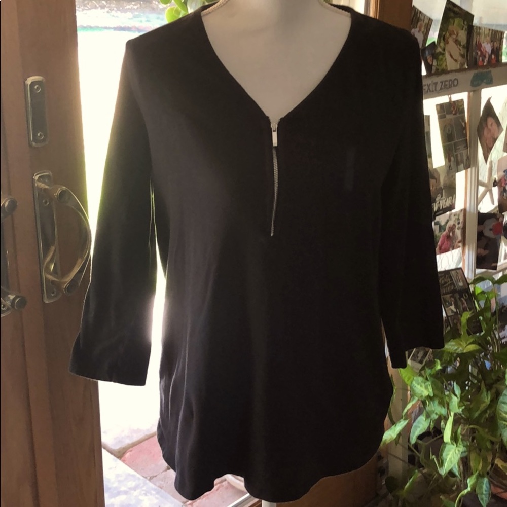 Jones New York Signature Black Top Size M